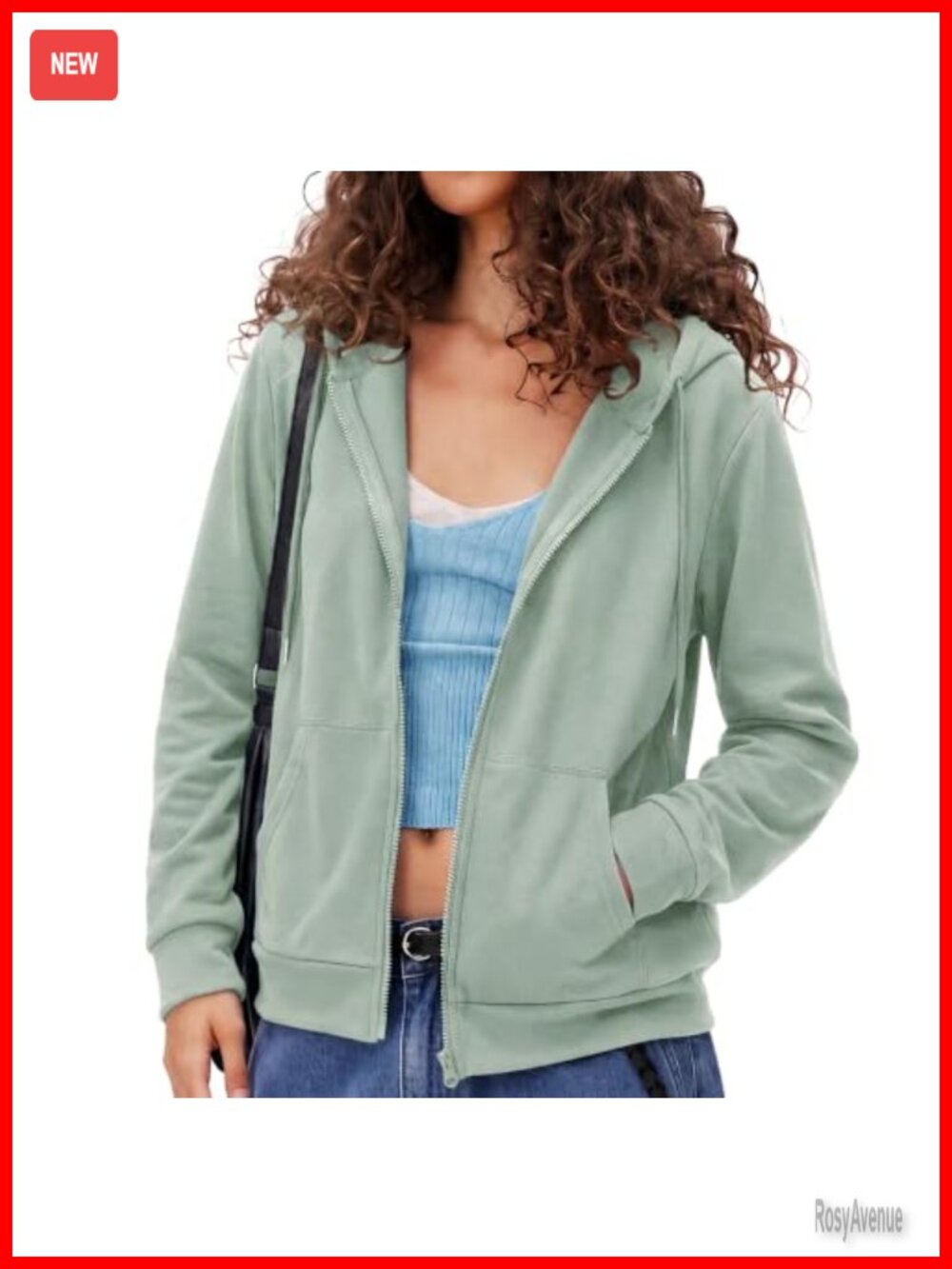 Women's Lightweight Hooded Sweatshirt Full Zip Hoodie